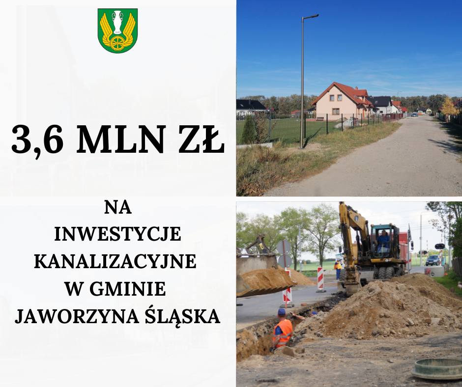 3 miliony złotych na budowę kanalizacji