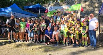 Podium na zakończenie X edycji Ligii MTB Aglomeracji Wałbrzyskiej
