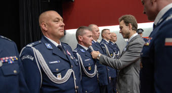 Komendant jaworzyńskiej policji z odznaczeniem