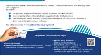 Informacja o badaniu ankietowym Głównego Urzędu Statystycznego