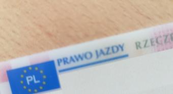 Znaleziono prawo jazdy