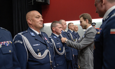 Komendant jaworzyńskiej policji z odznaczeniem