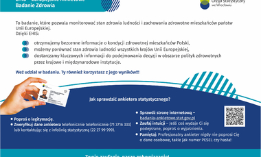Informacja o badaniu ankietowym Głównego Urzędu Statystycznego